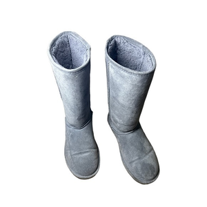 Bearpaw Women's Cold‎ Weather Emma Tall Suede Boot Gray Size 10